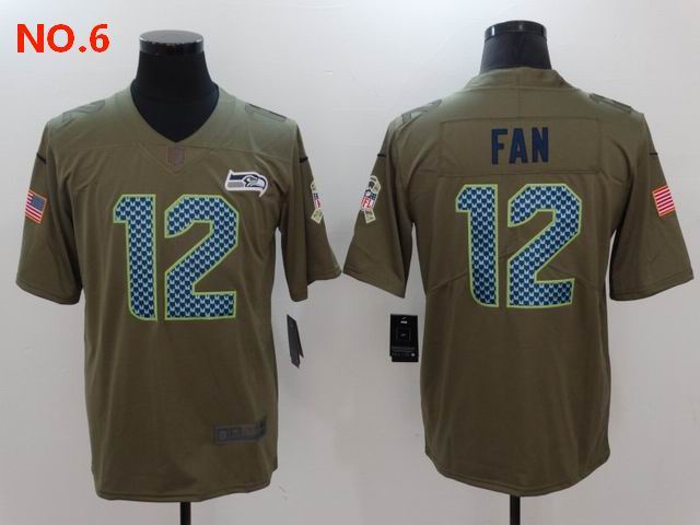 Men's Seattle Seahawks 12th Fan Jersey NO.6;